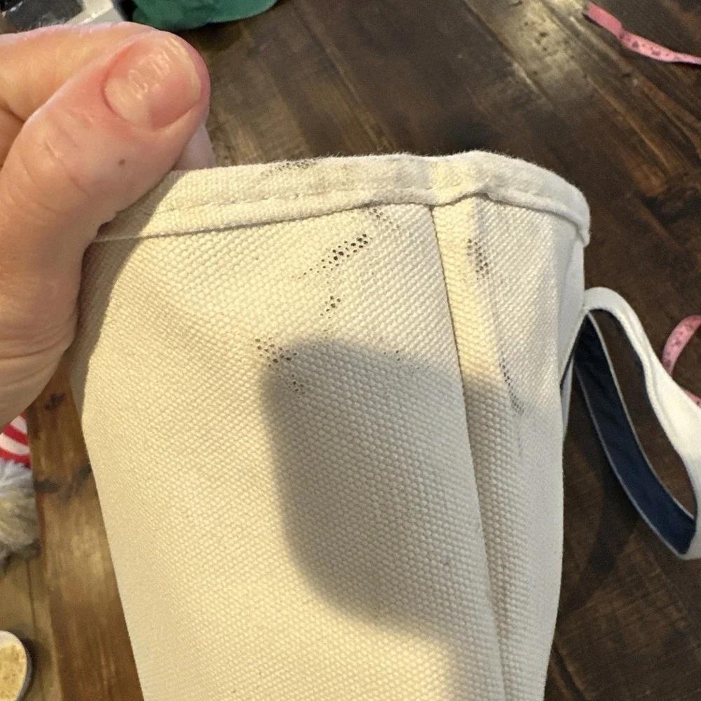 Lucky Brand large Sturdy Canvas Shoulder Tote Bag Zip‎ Close